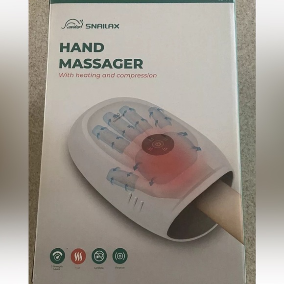 Hand Massager with Heat, Compression and Vibration for Pain Relief New in Box - Picture 1 of 11